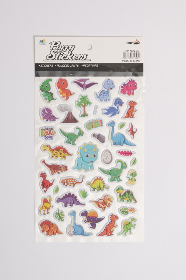 Set de stickers Dinosaurios