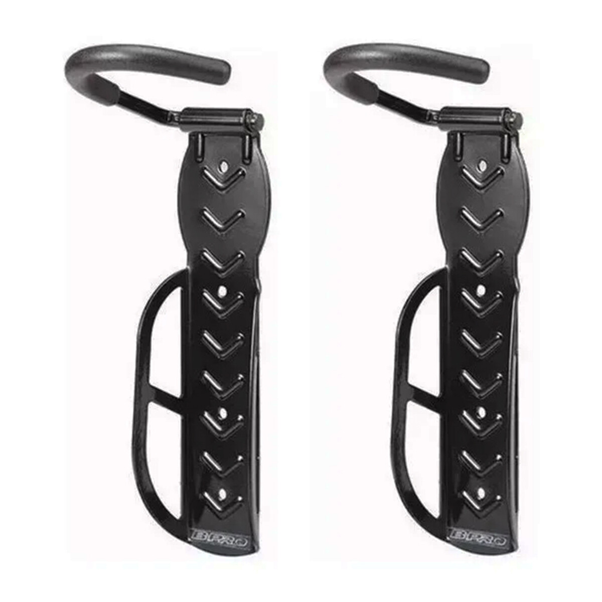 Set x2 Soporte de pared para colgar bicicleta - NEGRO 