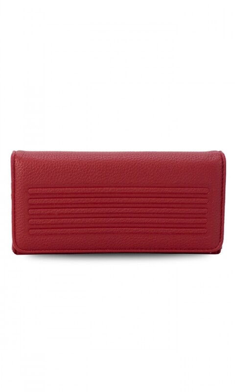 BILLETERA FAUSTINA ROJO PASION