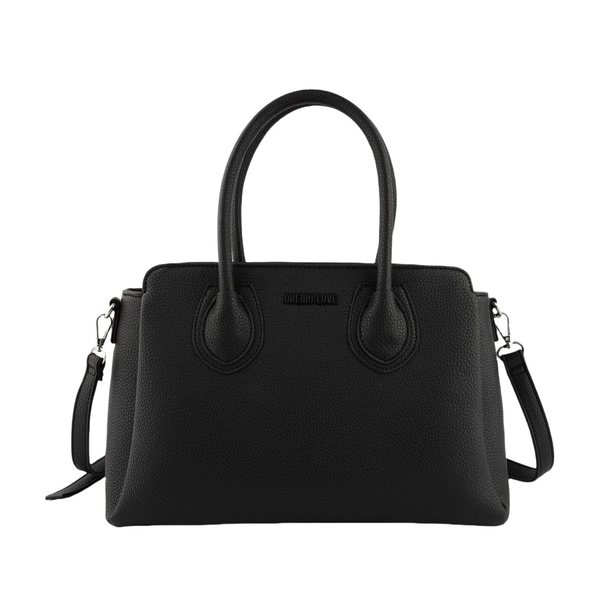 Cartera Las Oreiro Oreiro Love Clasica - Negro 