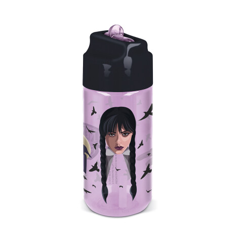 Botella Tritán Merlina 430 ml con Pajita U