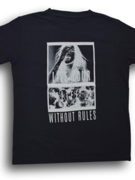T-Shirt Live your life Negro