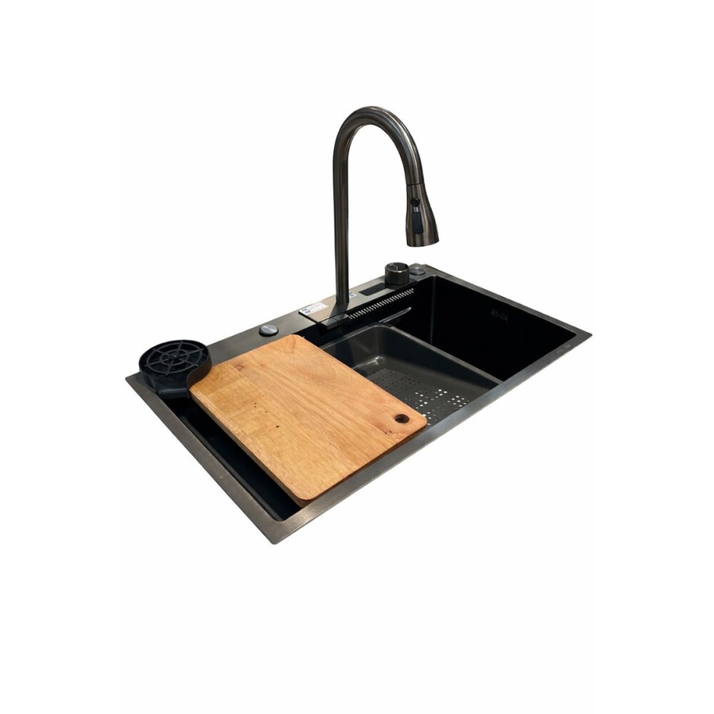 Pileta de cocina Dream Plus Completa 75x46 acero 304 Pileta De Cocina Dream Plus Completa 75x46 Acero 304