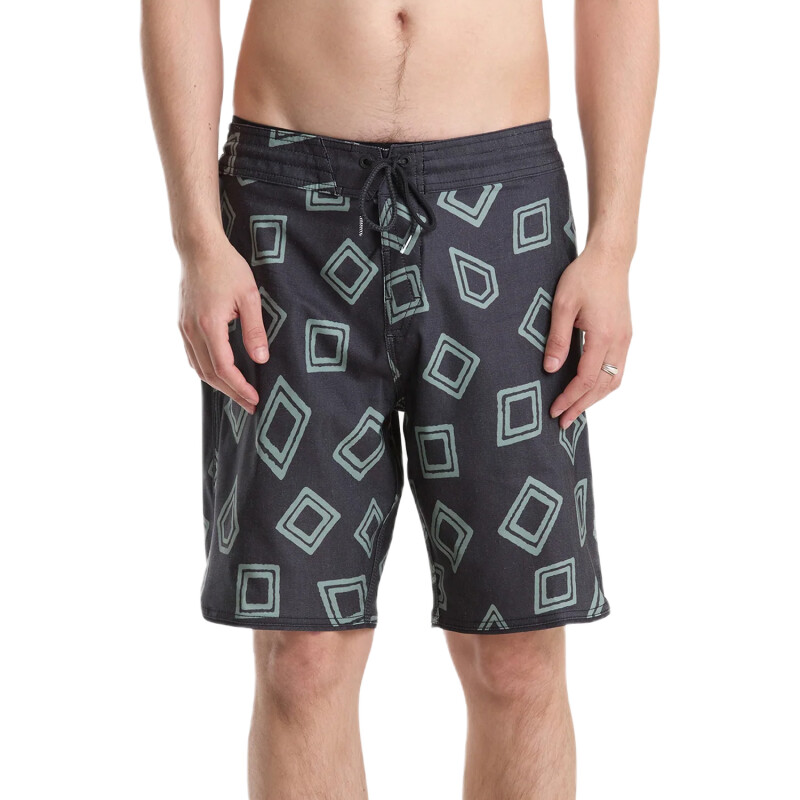 Boardshort Volcom ABG CONTACT SCALLOP STONEY 19 - Negro Boardshort Volcom ABG CONTACT SCALLOP STONEY 19 - Negro