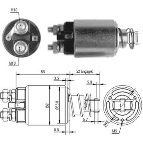 AUTOMATICO DE ARRANQUE - FIAT 131 132 DUCATO D-N.HOLLAND S/MARELLI 12V ZM AUTOMATICO DE ARRANQUE - FIAT 131 132 DUCATO D-N.HOLLAND S/MARELLI 12V ZM