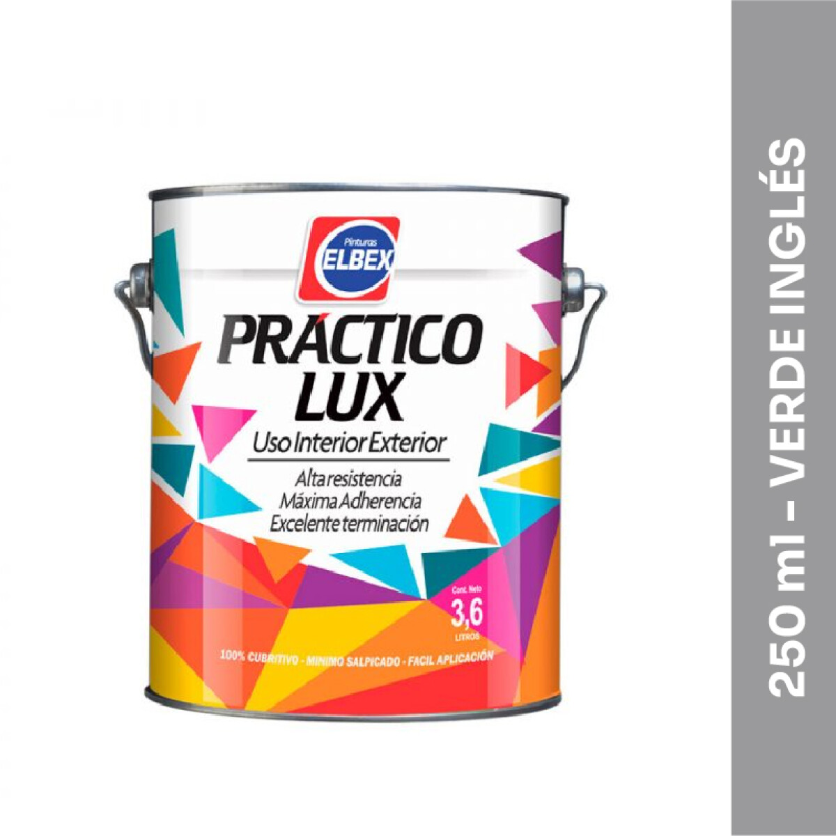 Esmalte Sintético Práctico Lux - Brillante - 250 ml - Verde Inglés 