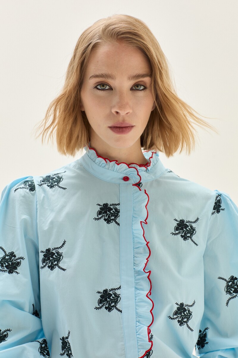 Blusa Bouquet Celeste