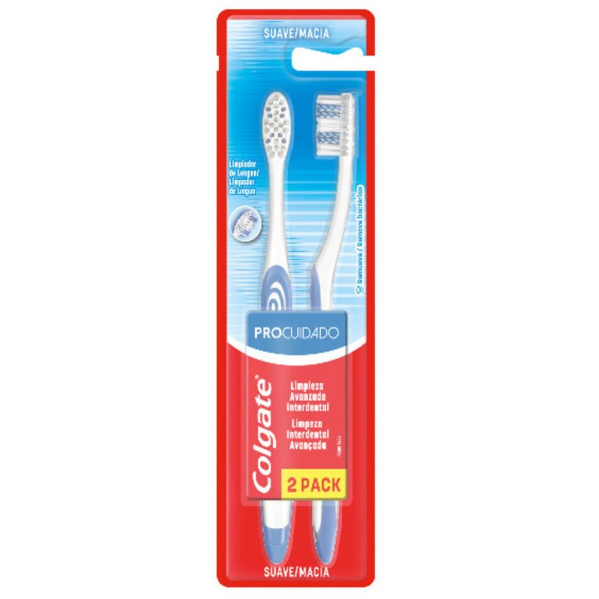Cepillo De Dientes Colgate Pro Cuidado Suave 2 U 