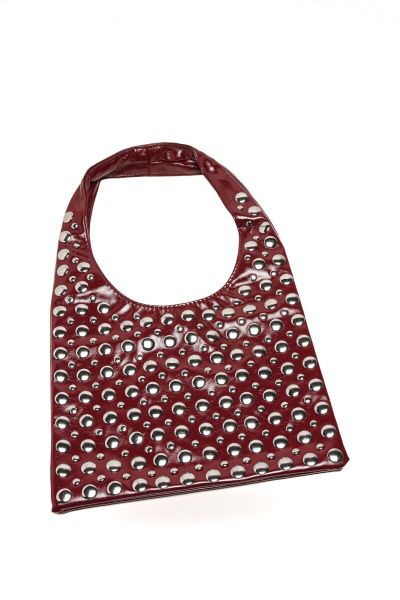 Bolso Tachas - Burdeos 