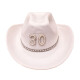 Sombrero Cowboy N°30 Blanco