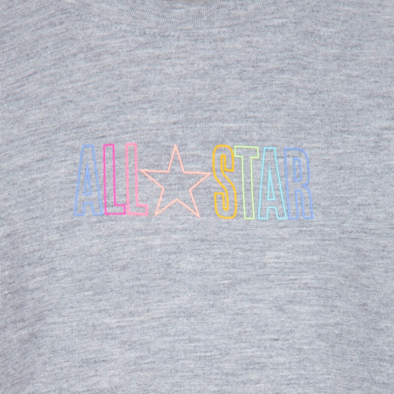 Conjunto All Star Boxy Tee Mesh de Niña Negro