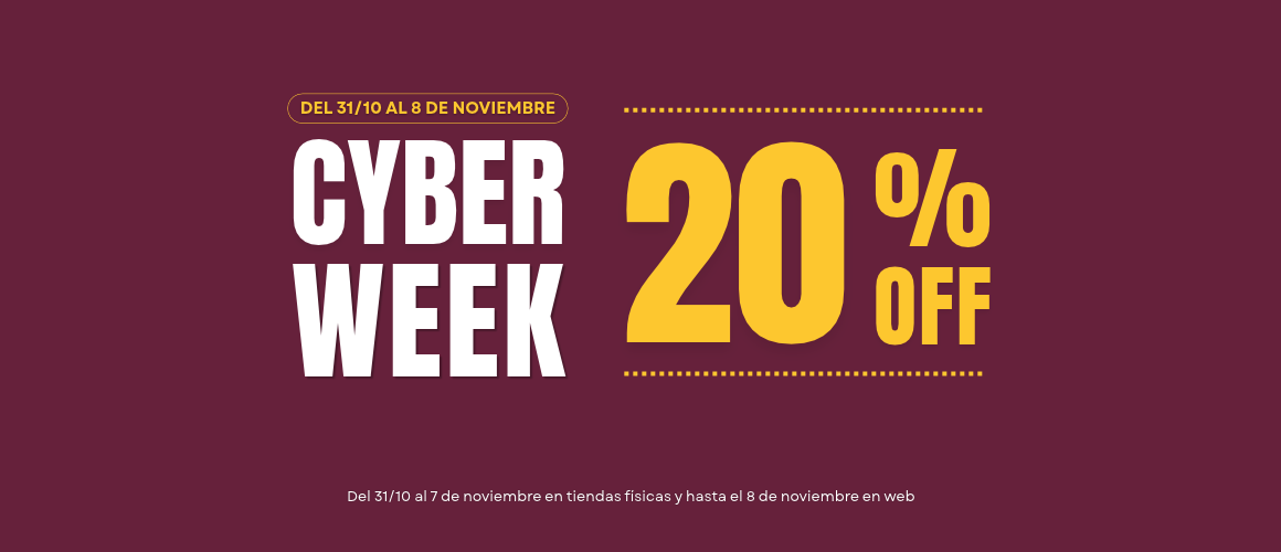 CYBER WEEK 20% OFF
