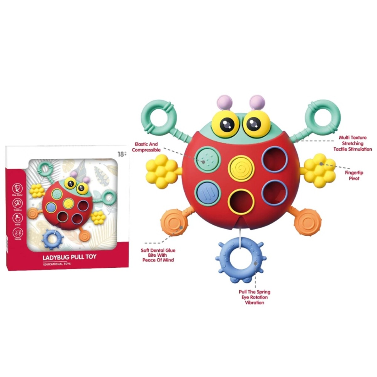 Juguete Sensorial Montessori Lady Bug 