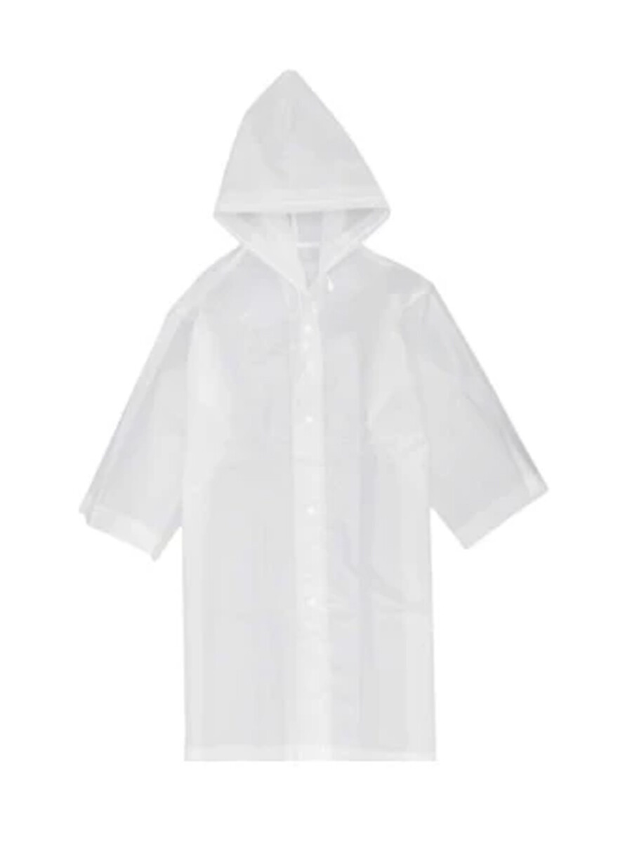 PILOT IMPERMEABLE CON CAPUCHA - TRANSPARENTE 