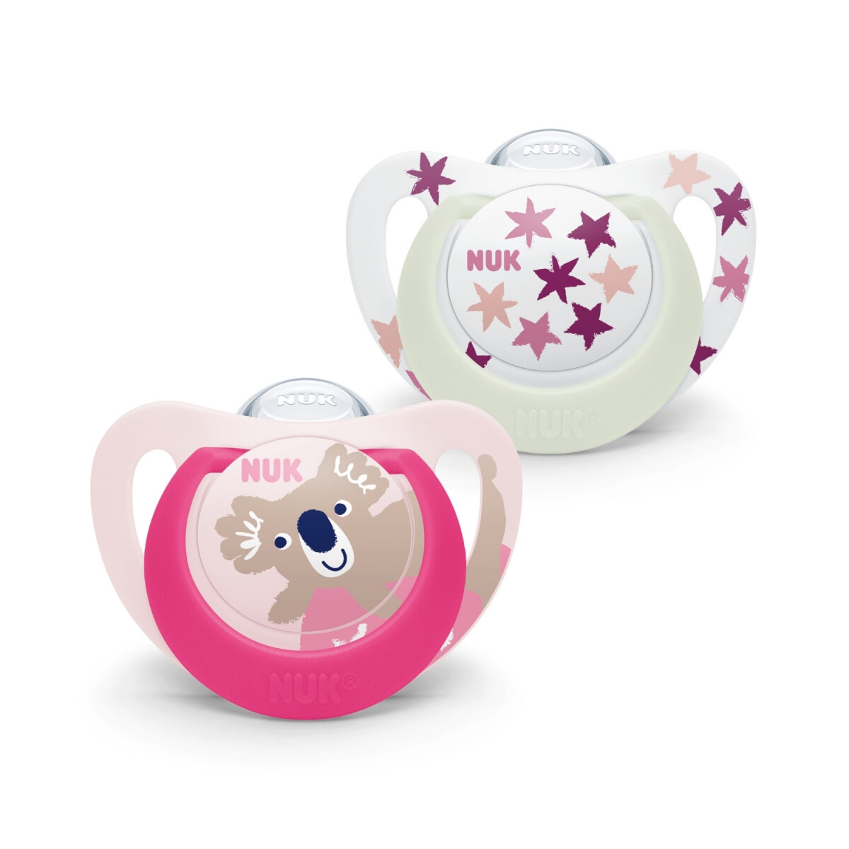 Chupete NUK Star Día y Noche Niña Talle 3 2 Unidades 