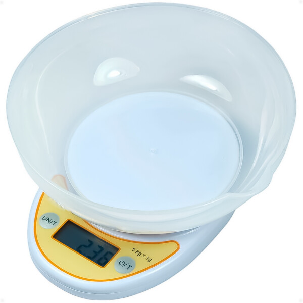 Balanza Digital de Cocina Repostera Con Bowl Hasta 5 KG Balanza Digital de Cocina Repostera Con Bowl Hasta 5 KG