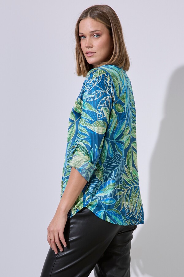 Blusa Printed AZUL/MULTI