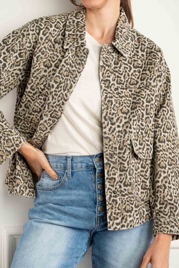Sobrecamisa Animal Print - Multi Animal Print