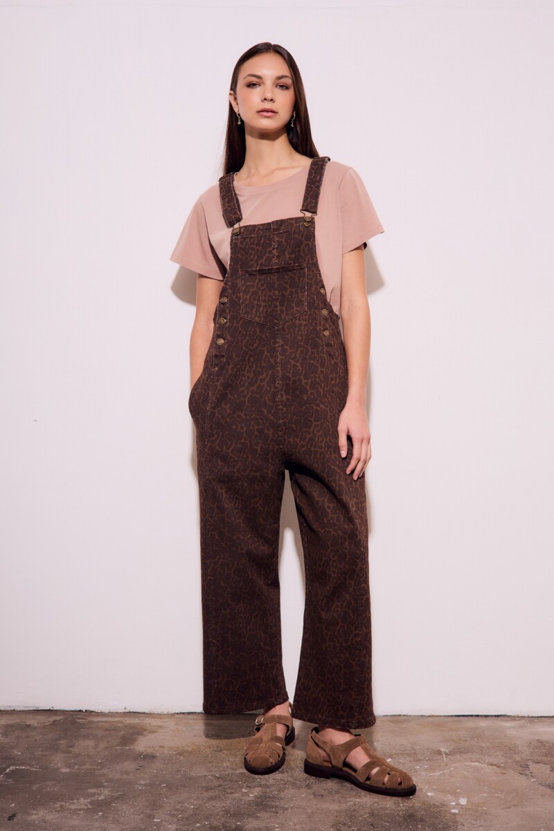 Enterito Animal Print Marron