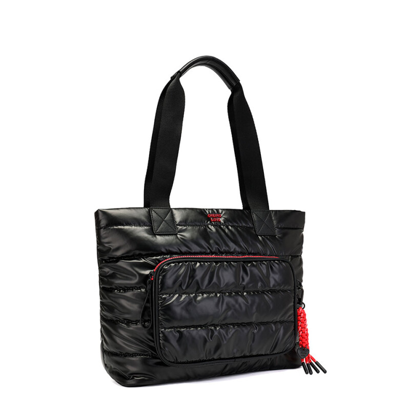 Bolso Las Oreiro Shopper Negro - Rojo