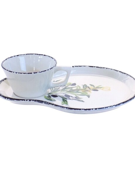 PLATO CON TAZA 26.5x20.5CM OLIVAS PLATO CON TAZA 26.5x20.5CM OLIVAS