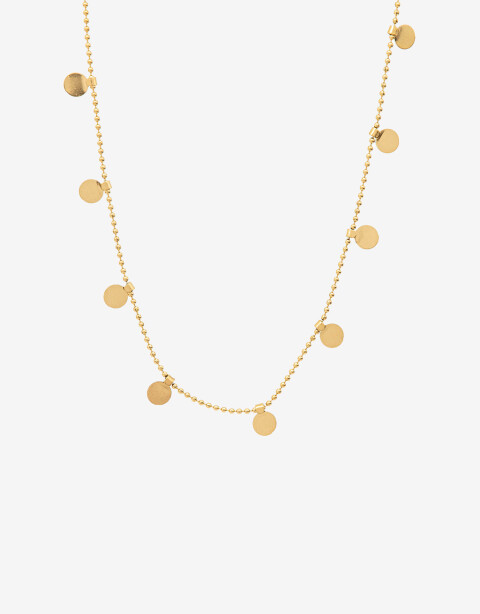 Collares Cortos Metal Collar Corto De Acero Con Dijes - Dorado