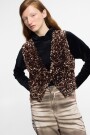 VEST DE LENTEJUELAS CON BOTON Cobre