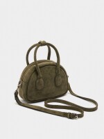 Bolso Bowling De Piel verde