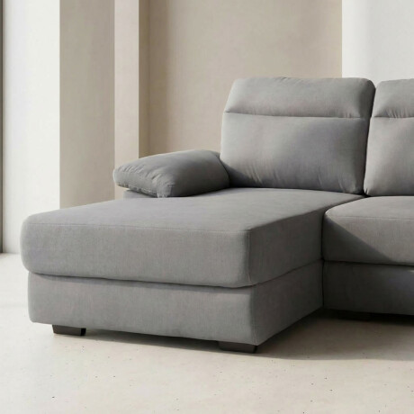 Rinconera Owen - Tela Microfibra - Chaise izquierdo 12091 (Gris)