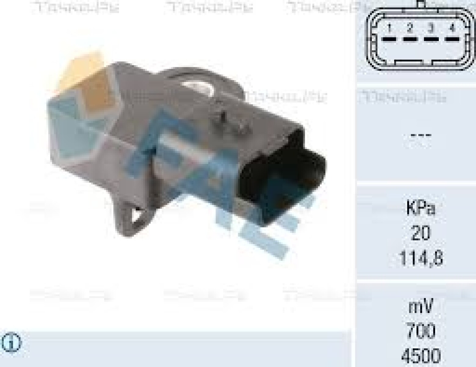 MAP SENSOR PRESION ABSOLUTA CITROEN - PEUGEOT 208 1,2 10.3347 FAE 