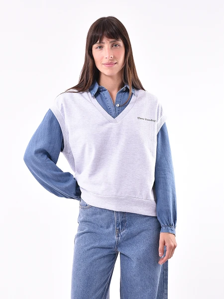CHALECO ISABEL GRIS MELANGE C