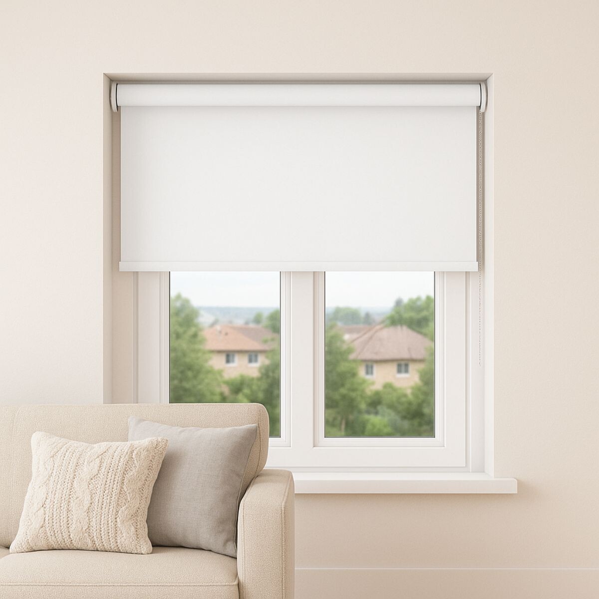Cortina roller blackout 100x200 cm - BLANCO 