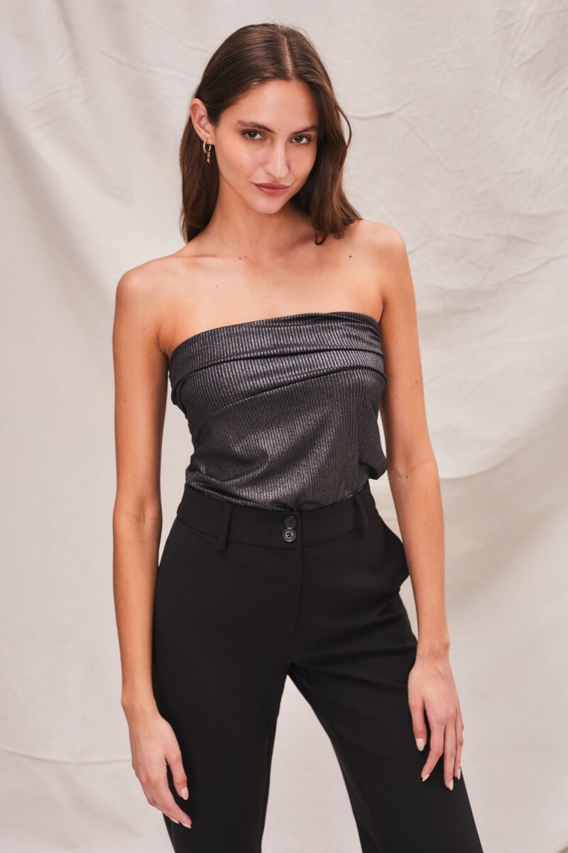 Top Strapless - Negro 