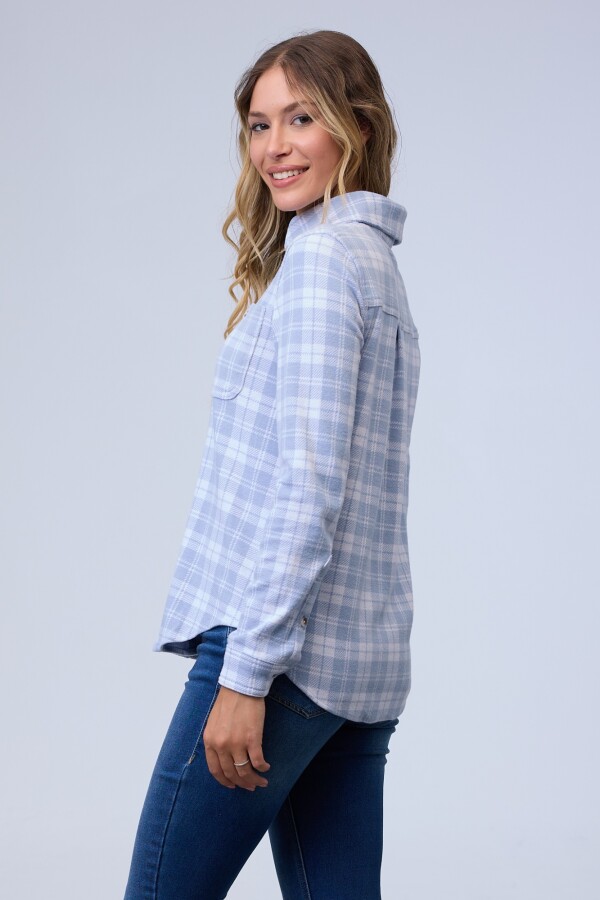 Camisa Soft Cuadrille CELESTE/MULTI