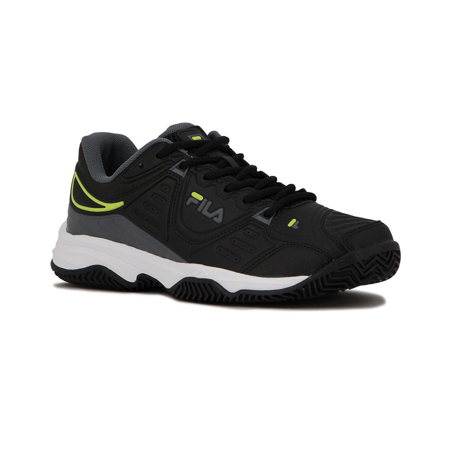 Fila Tennis Masculino Forehand Clay Negro grafito lima Negro