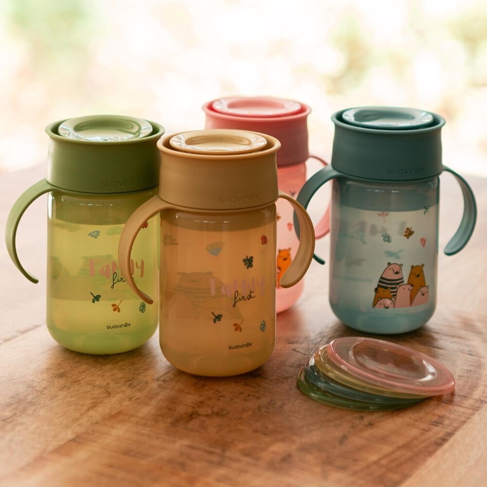 Vaso 360 SUAVINEX bear rosa