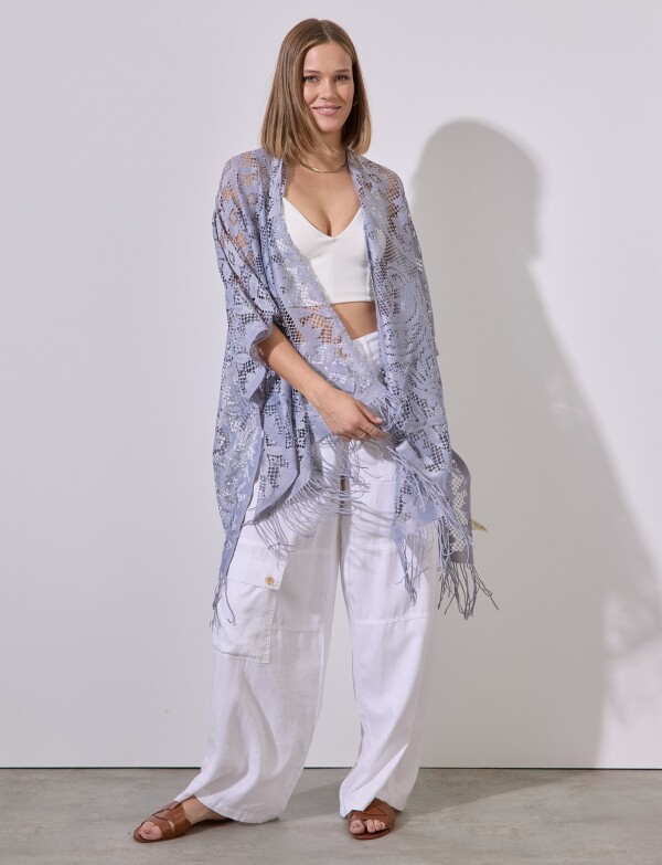 Kimono Calado GRIS