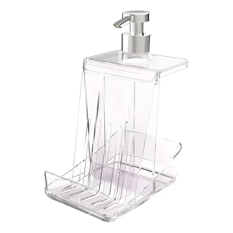 DISPENSADOR DE JABON C/ PORTA ESPONJA DISPENSADOR DE JABON C/ PORTA ESPONJA