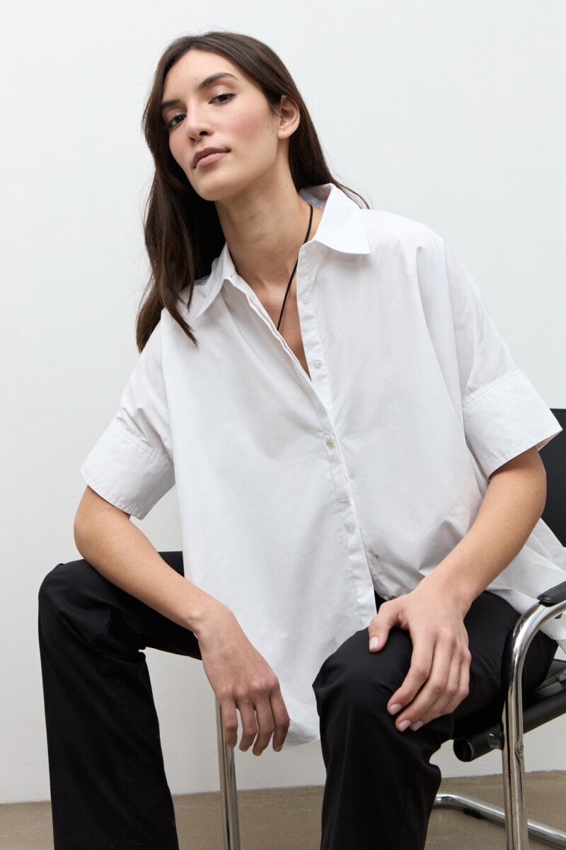 Camisa oversized blanco