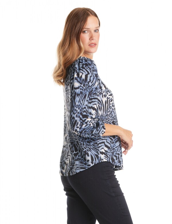 Buzo Soft Print MULTI/AZUL