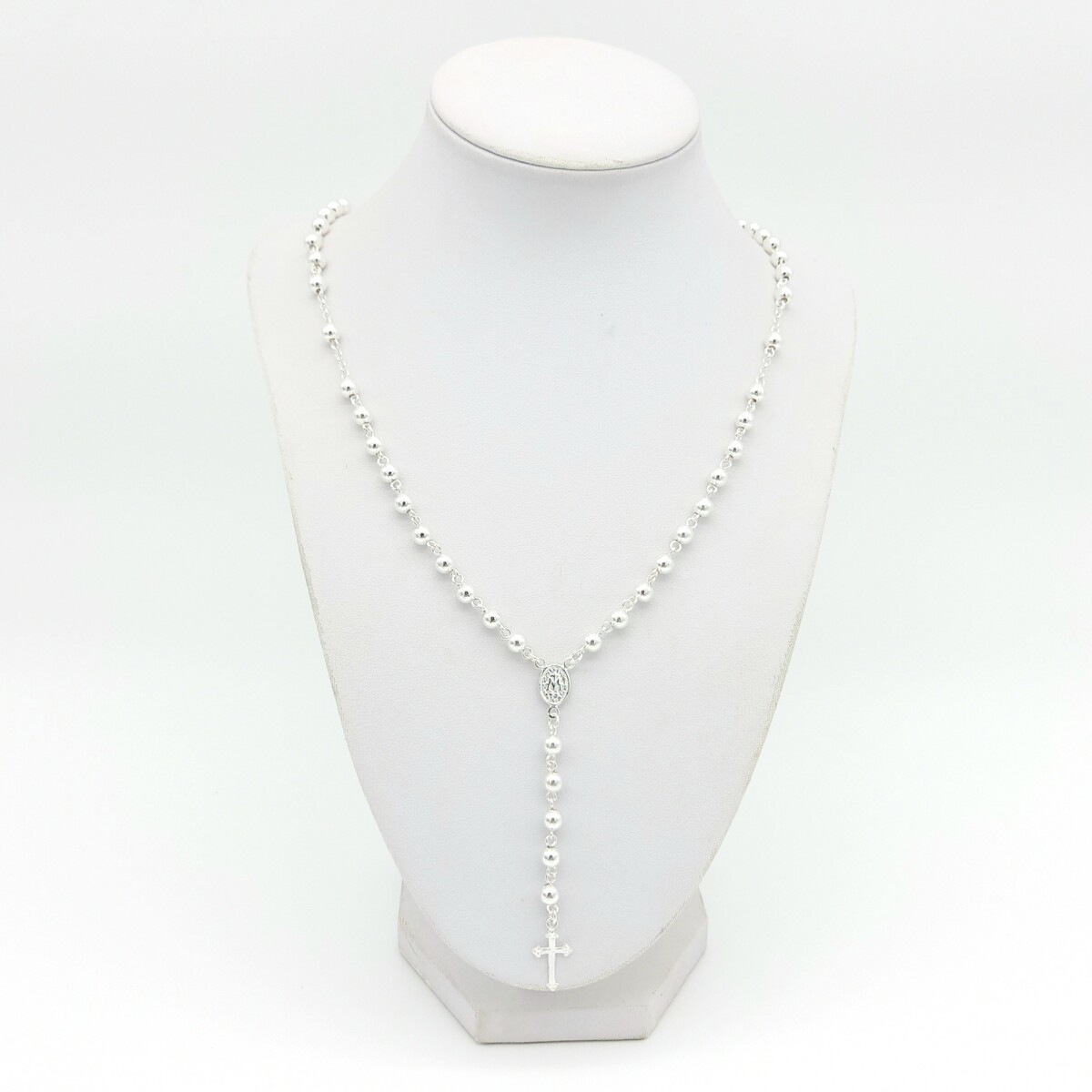 Rosario de plata 925. 