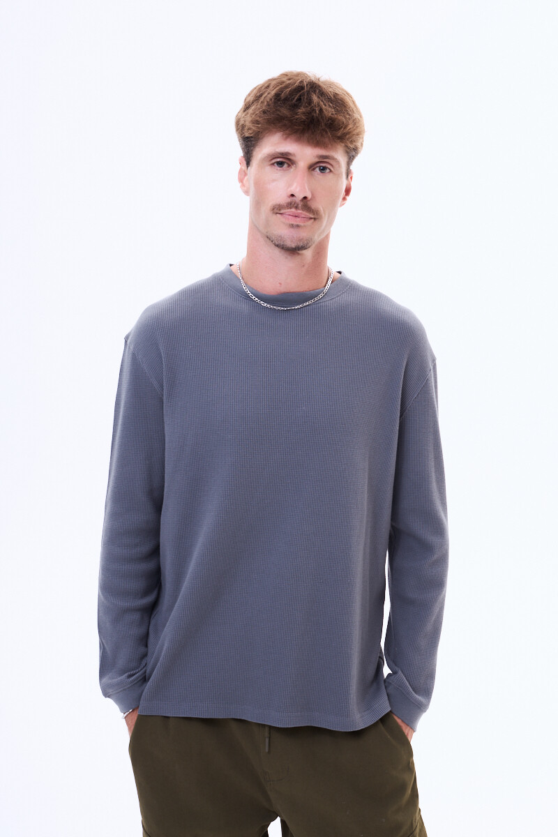 Remera manga larga Ibiza Gris oscuro