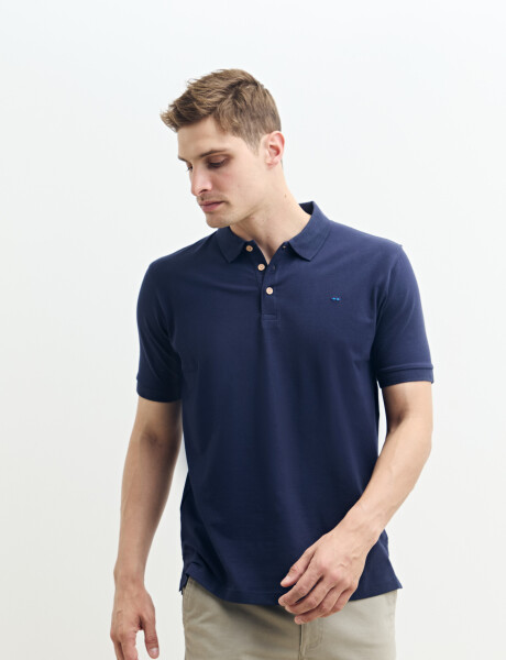 520975 REMERA HARRINGTON LABEL Azul Oscuro