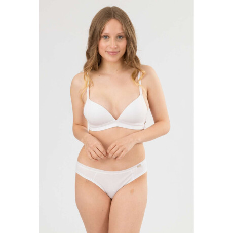 Soutien triangulo preformado cotton copa b Blanco
