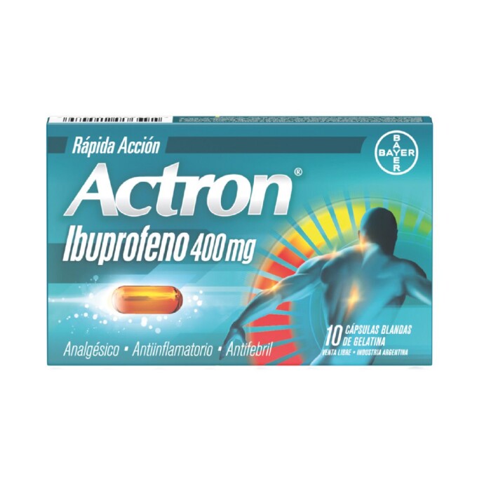 ACTRON 400 MG. CJ X 10 CÁPS. única