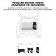 Carro 4 Ruedas Plegable Playa Camping Exteriores 120 Kg Blanco
