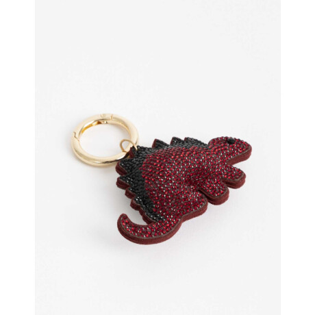 Llavero Strass Rojo Burdeaux