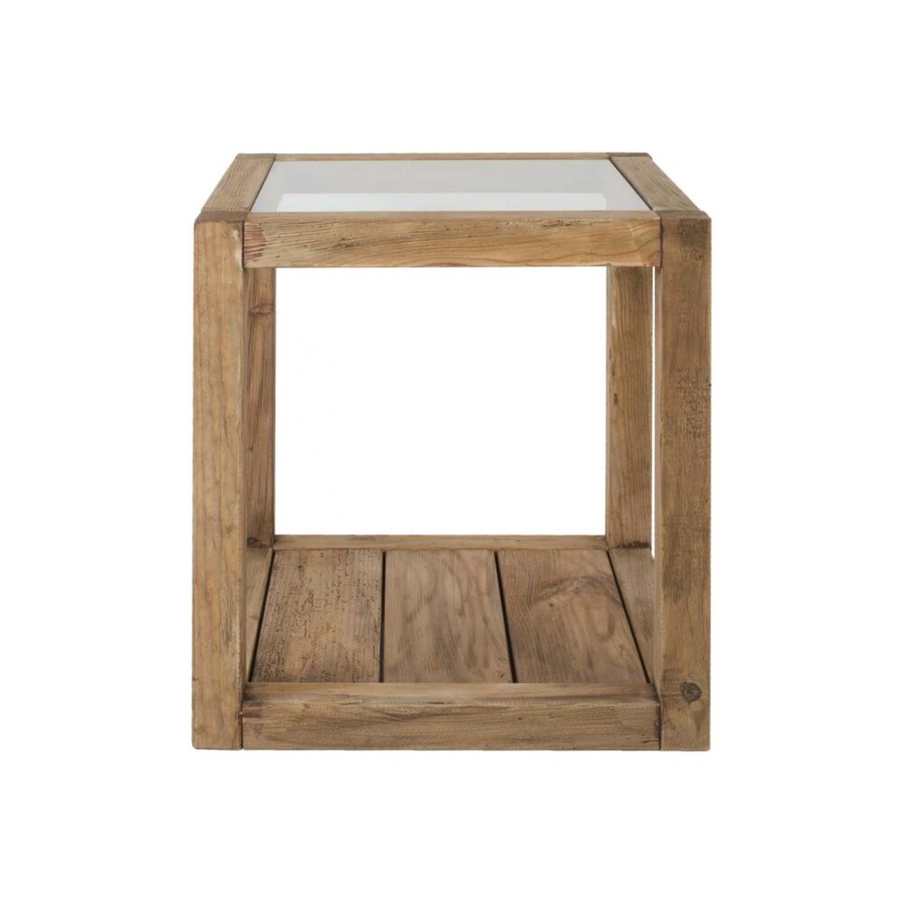 MESA DE LIVING LATERAL - ARRIME MADERA NATURAL-BEIGE DRIFT NATURAL