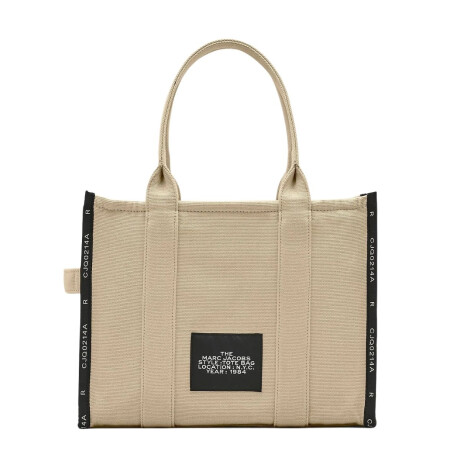 Marc Jacobs- Bolso tejido en jacquard , The Large Tote Beige