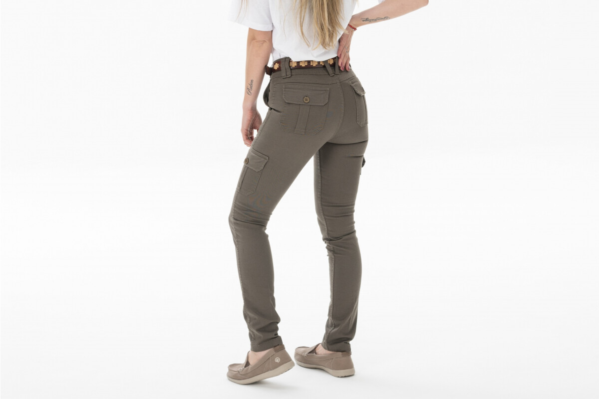 PANTALON URBANO MUJER FLEX Verde